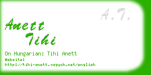 anett tihi business card